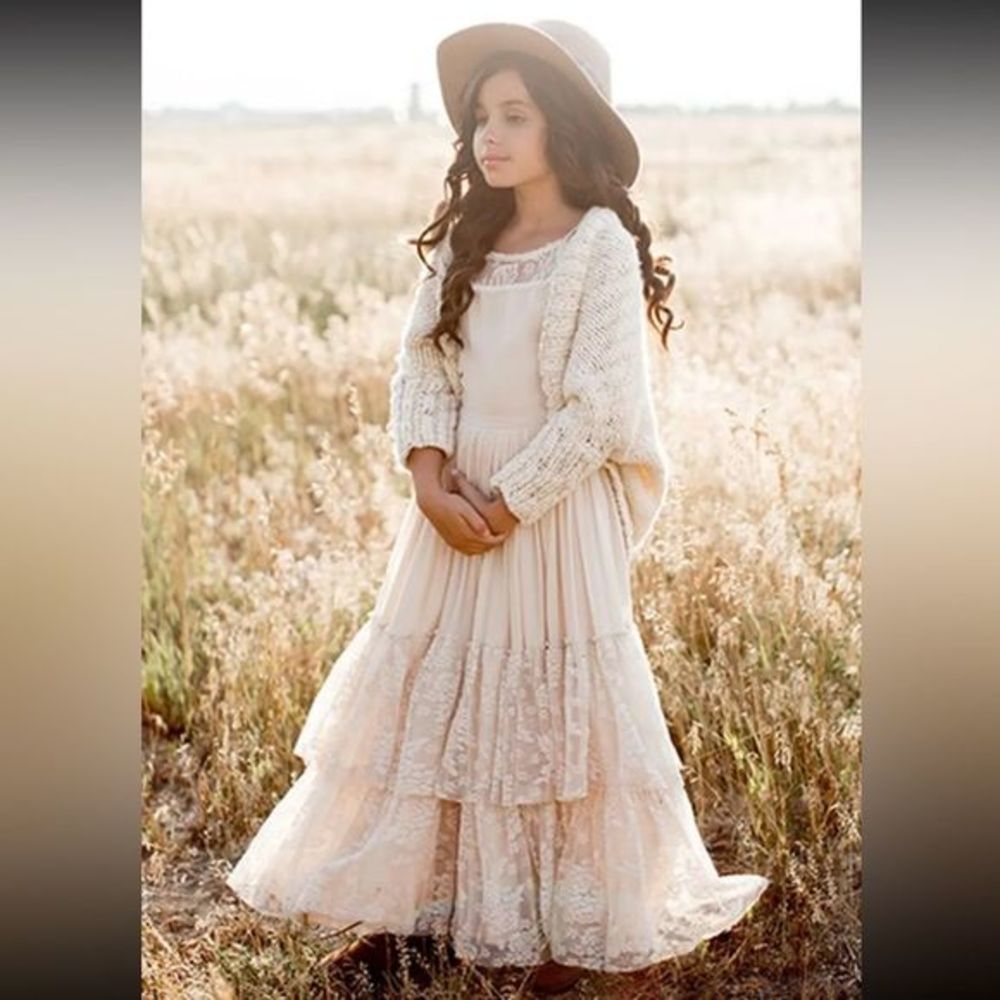 Bohemian hippy long‎ dress for Kids